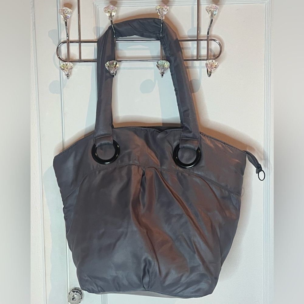 Bath & Body works grey puffy tote